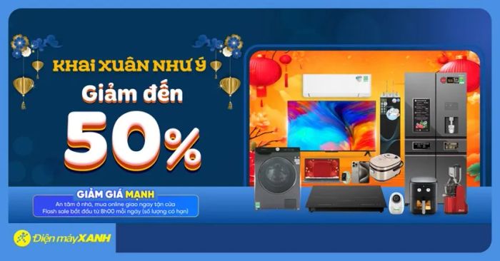 Không gian trưng bày hiện đại tại Điện máy XANH