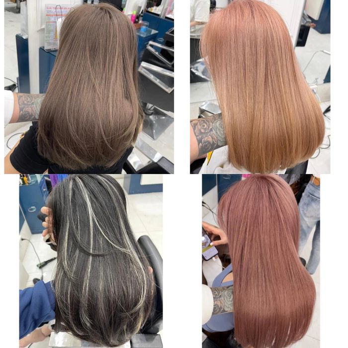 Hình ảnh thực tế về những kiểu tóc thời thượng và không gian sang trọng tại Khai Tony Hair Design