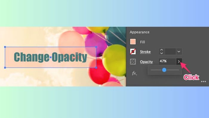 Hoàn thiện quá trình blend bằng Opacity trong AI