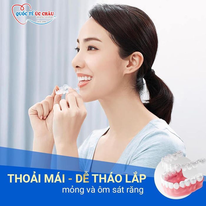 Hình ảnh công nghệ niềng răng trong suốt tại Nha Khoa Úc Châu