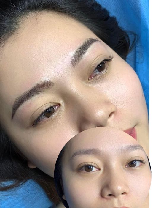 Hình ảnh tác phẩm điêu khắc chân mày tại Hoàng Yến Phun Xăm