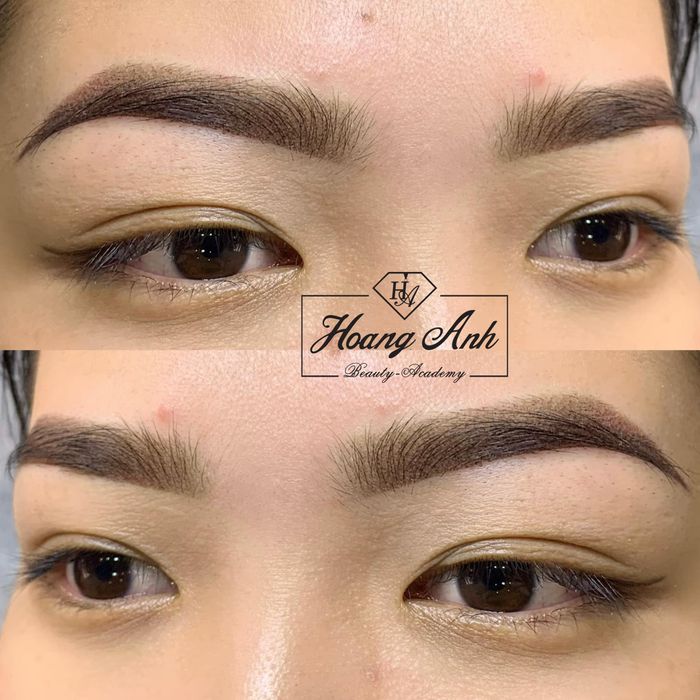 Hình ảnh thực tế về nghệ thuật phun xăm tại Hoang Anh Beauty