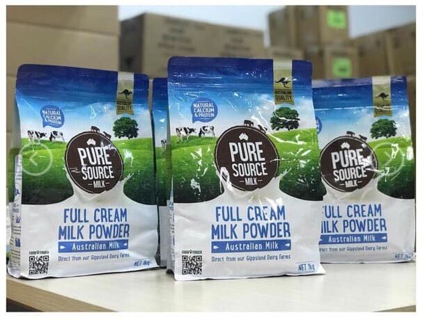 Hình ảnh chân thực sữa bột nguyên kem Pure Source