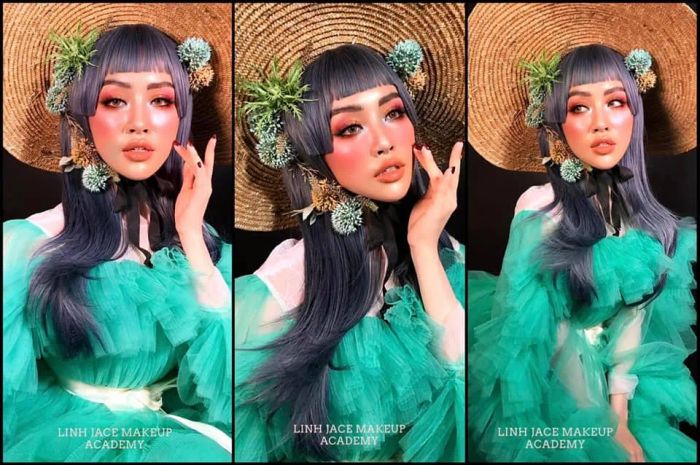 Học viên thực hành tại Thu Hiền Makeup Store