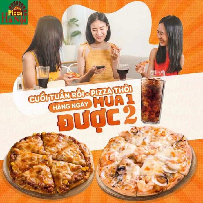 Không gian ấm cúng của Pizza Hà Nội