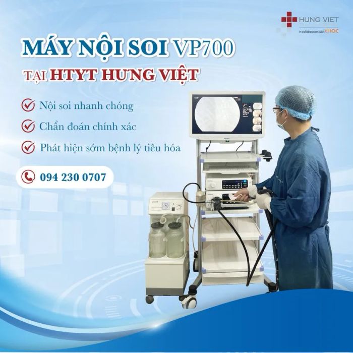 Hình ảnh hệ thống máy nội soi Fujifilm VP7000 hiện đại tại Trung tâm