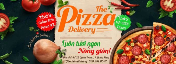 Không gian trẻ trung và những chiếc pizza hấp dẫn tại The Pizza Delivery