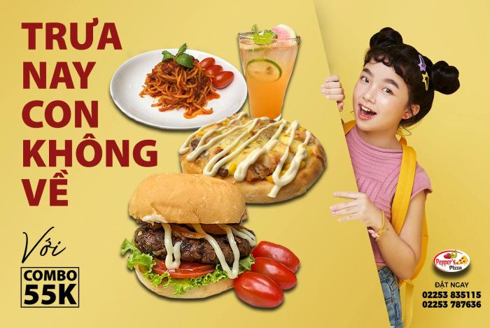 Hình ảnh những chiếc pizza vàng ruộm tại Pepper's Pizza