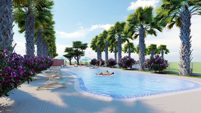 Không gian xanh mát tại Quan Hoa Pool - 165 Cầu Giấy