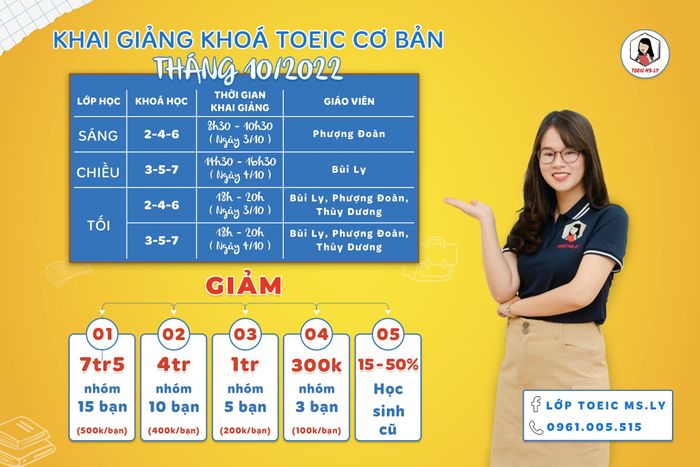 Lớp TOEIC Ms. Ly hình ảnh 3