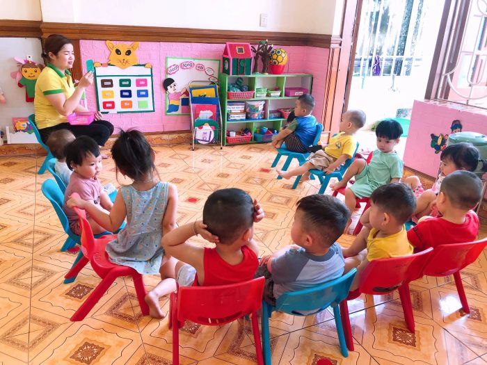 Hình ảnh không gian học tập tại Mầm Non BinBon