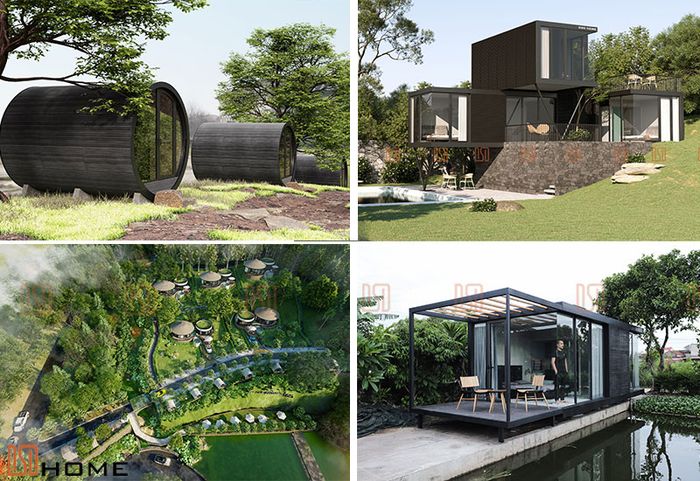 Thiết kế nhà lắp ghép đương đại từ DSDHOME