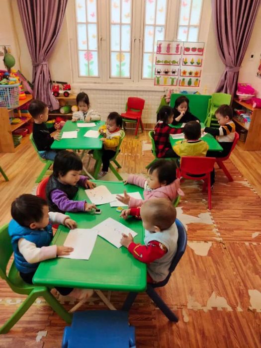 Hình ảnh giờ hoạt động ngoài trời tại Mầm Non Ngọc Diệp