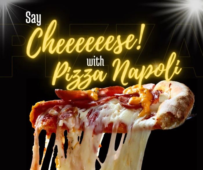 Những chiếc pizza vàng ươm đặc trưng tại Pizza Napoli Hải Phòng
