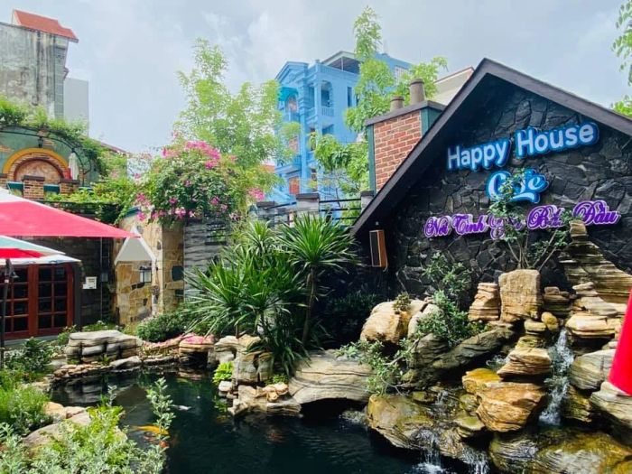 Góc check-in lãng mạn tại Happy House Cafe