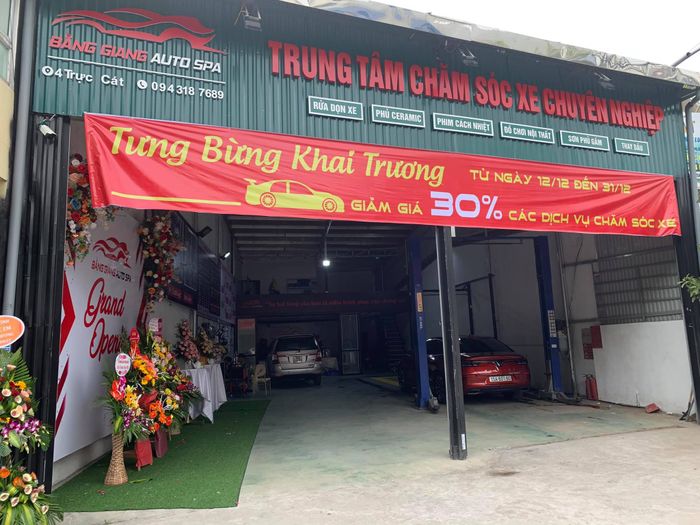 Hình ảnh không gian sang trọng tại Bằng Giang Auto Spa
