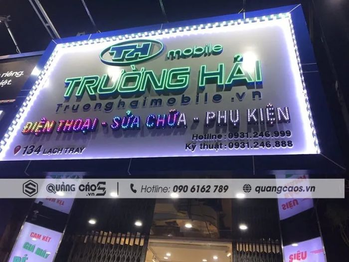 Hình ảnh thi công thực tế từ Quảng Cáo S
