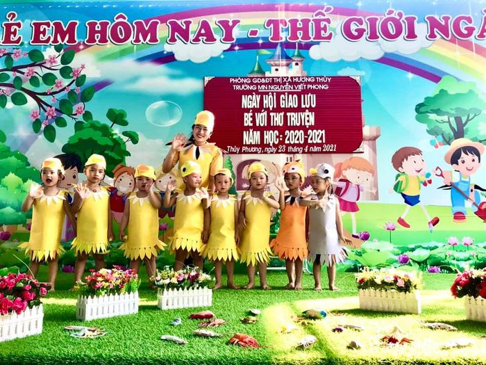 Hình ảnh sinh động về Trường Mầm non Nguyễn Viết Phong