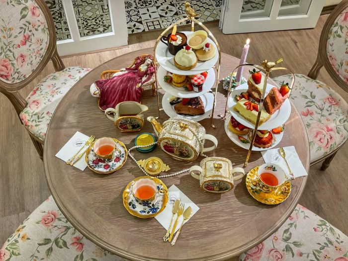 Góc thưởng trà vintage đầy quyến rũ