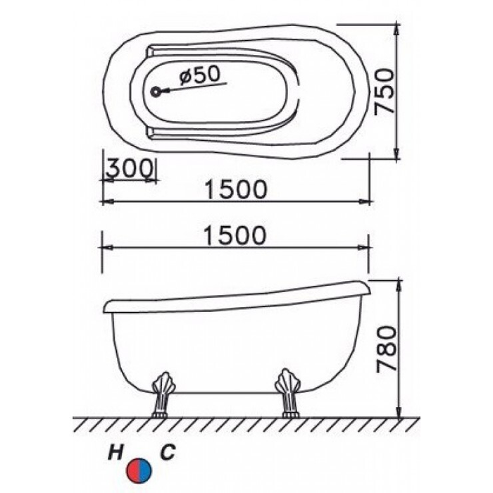 Bồn Tắm Caesar KT1150
