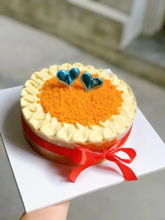 Hình ảnh thực tế bánh bông lan trứng muối thương hiệu Bích Nguyệt