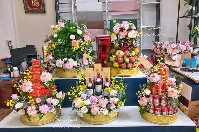 Kiệt tác tráp cưới đương đại từ Sen Flower - Ảnh 3
