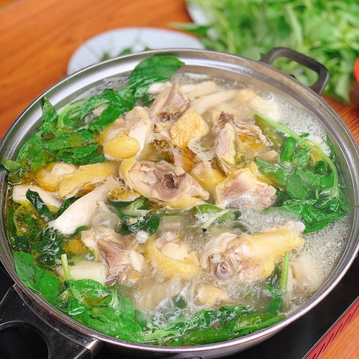 Lẩu gà lá é Hải Phòng - Nhà hàng Gạo Đỏ ảnh 1