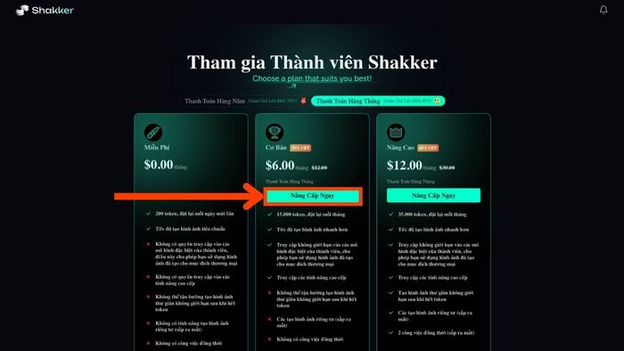 Quy trình đăng ký tài khoản Shakker AI giá tốt - Bước bốn