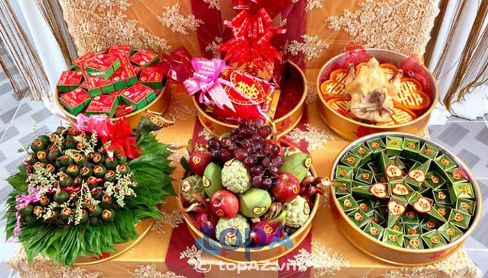 Khám phá địa chỉ làm mâm quả cưới hỏi đẹp chuẩn phong cách tại TP. Tân An