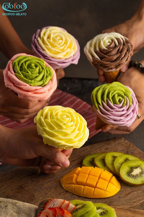 Goofoo Gelato - Nghệ thuật trình bày kem Ý đầy màu sắc