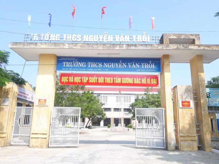 Hình ảnh đầu tiên về ngôi trường THCS Nguyễn Văn Trỗi