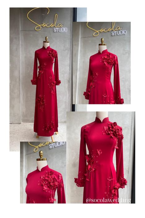 BST áo dài cưới thanh lịch tại Socola Bridal