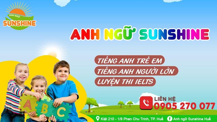Không gian lớp học tại Anh ngữ Sunshine Huế – Góc nhìn sinh động từ bên trong