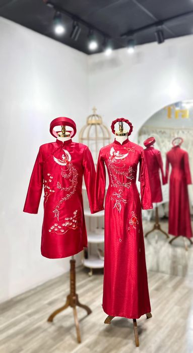 Tra My Wedding Bridal - Áo dài cưới thêu hoa