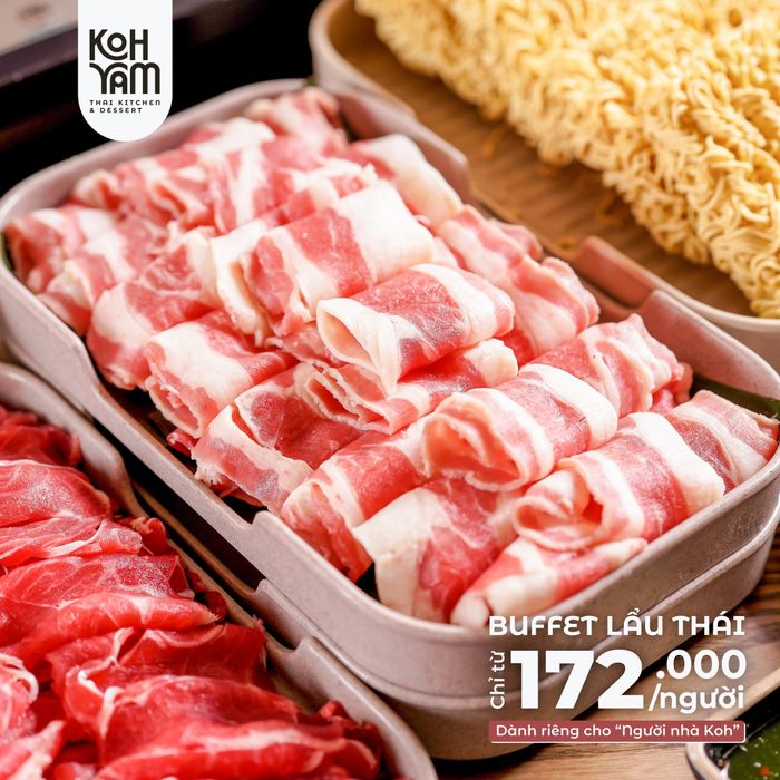 Những món lẩu Thái hấp dẫn được trình bày đẹp mắt tại Koh Yam