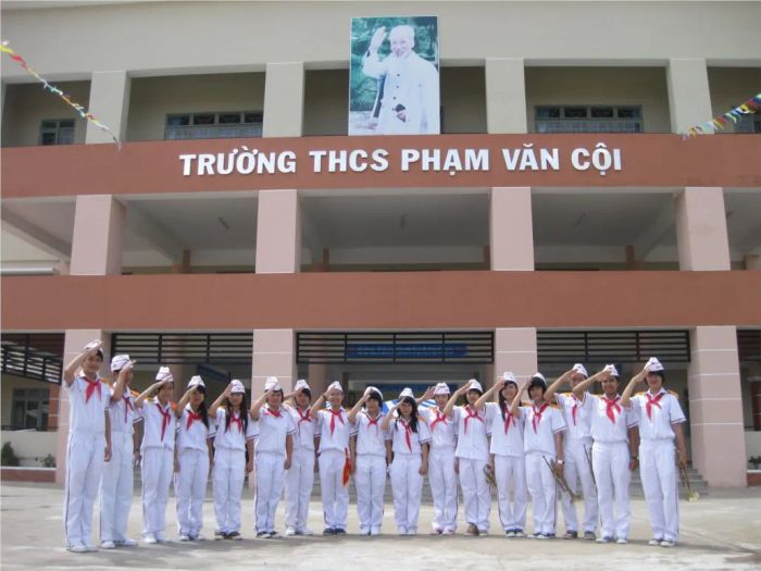 Hình ảnh ấn tượng về cơ sở vật chất Trường THCS Phạm Văn Cội