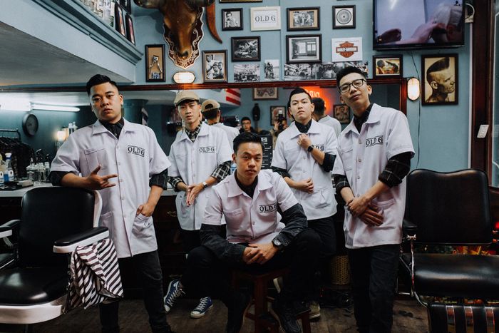 Không gian retro độc đáo và phong cách tại Old G Barbershop