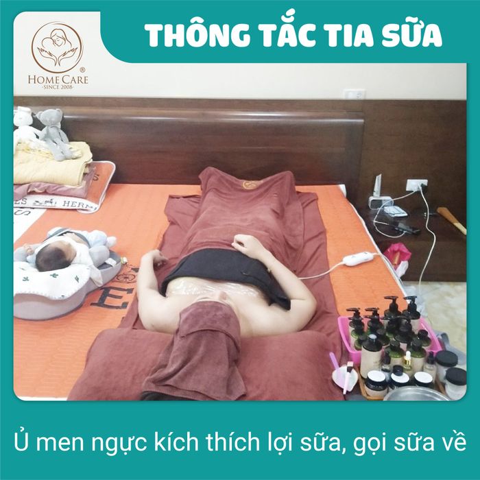 Hình ảnh dịch vụ thông tắc tia sữa tại Home Care