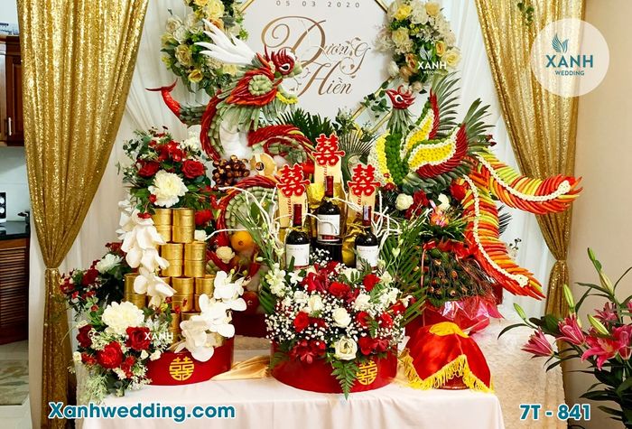 Hình ảnh bộ tráp cưới tinh tế từ Xanh Wedding