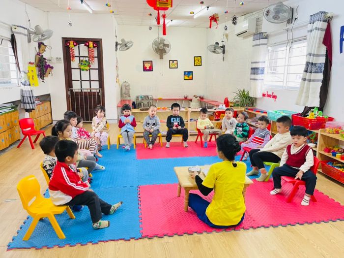 Không gian học tập tràn ngập ánh sáng tại Mầm Non Song Ngữ Hoa Thủy Tiên