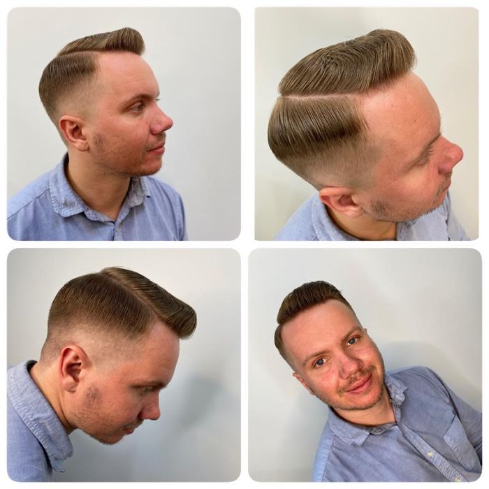 Khoảnh khắc thợ lành nghề tạo kiểu tại Old G Barbershop