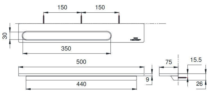 Thanh vắt khăn tay NEOREST TOTO YT87S5S