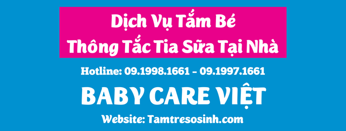Hình ảnh quy trình thông tắc tia sữa tại Baby Care Việt