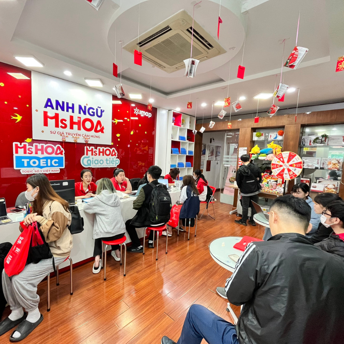 Không gian học tập hiện đại tại Ms Hoa TOEIC
