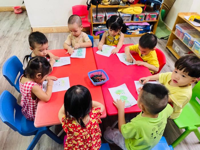 Khu vui chơi sáng tạo tại trường mầm non Hoa Hướng Dương