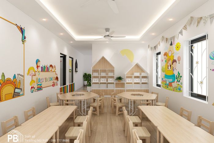Trường mầm non Happy Kids Mê Linh - Hình ảnh 2, một không gian học tập năng động và sáng tạo cho trẻ