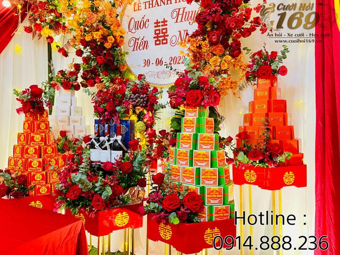 Bộ sưu tập tráp cưới đa dạng tại Cưới Hỏi 169