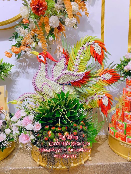 Hình ảnh bộ tráp cưới nghệ thuật từ Lại Hằng