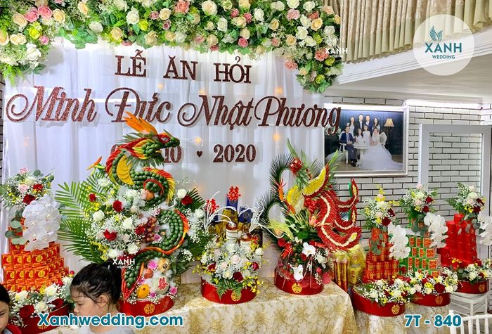 Hình ảnh tráp cưới tinh xảo từ Xanh Wedding