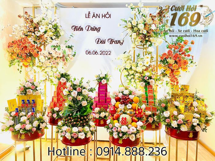 Hình ảnh mâm tráp cưới tinh tế từ Cưới Hỏi 169